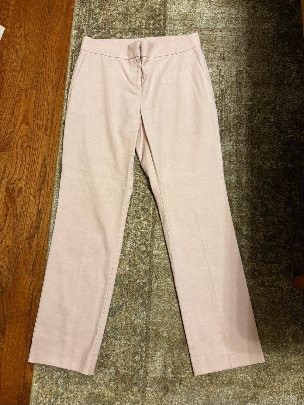 Women's Tailored Straight-Leg Pants - Light Pink